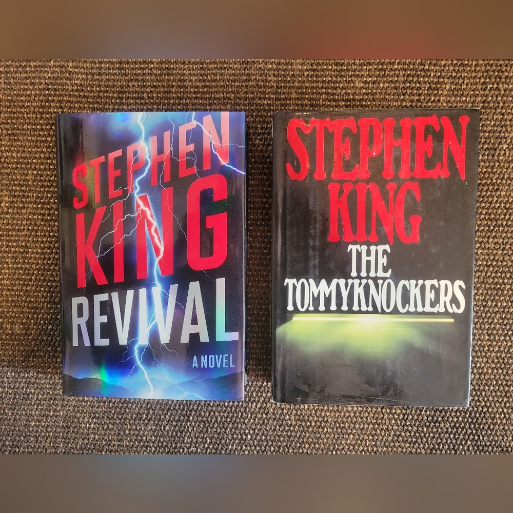 Lot Of 2 Stephen King HC W/DJ Books Revival & Tommyknockers USED GOOD CONDITION